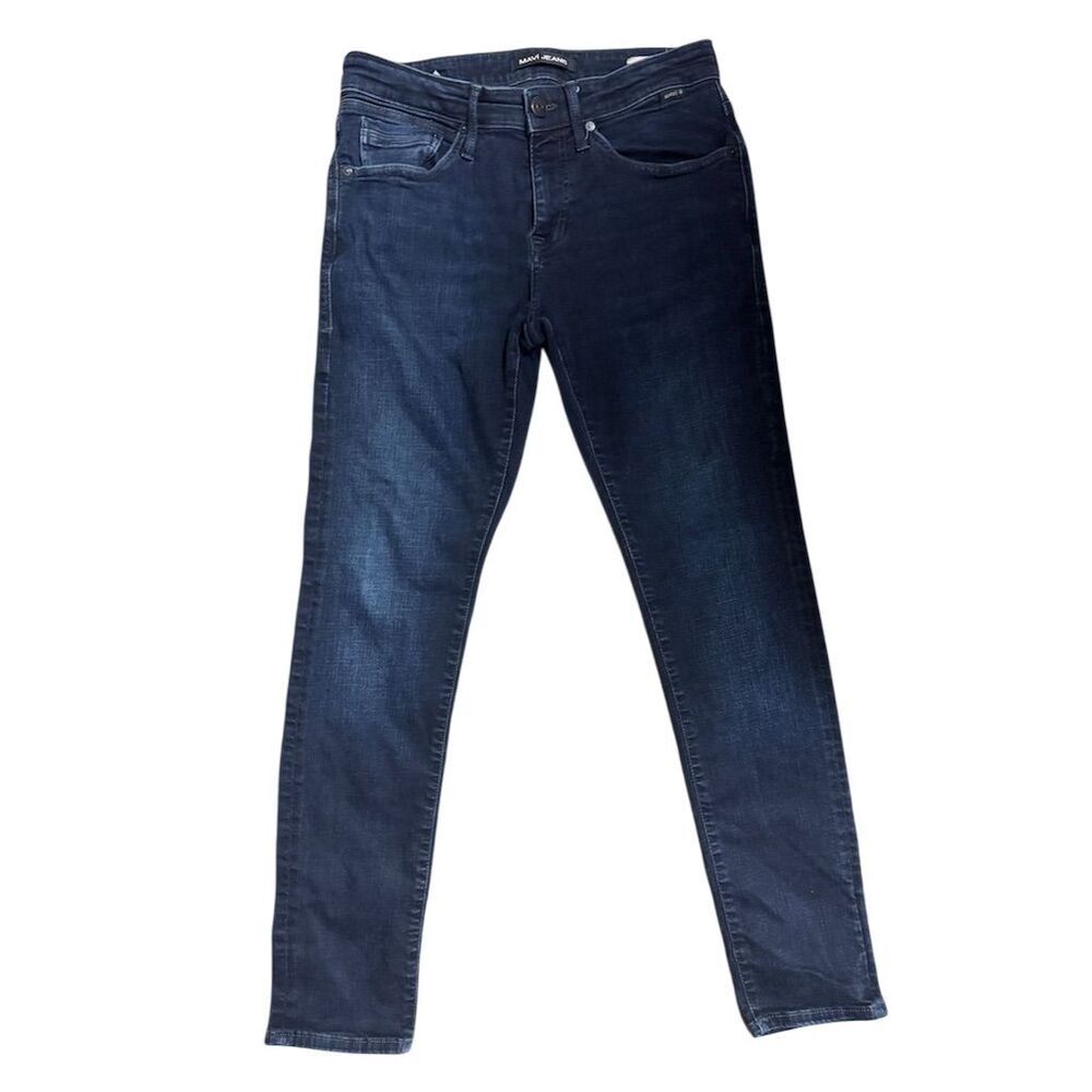 Mavi Jeans Men's Straight Dark Blue Denim Size 30 Zip Closure